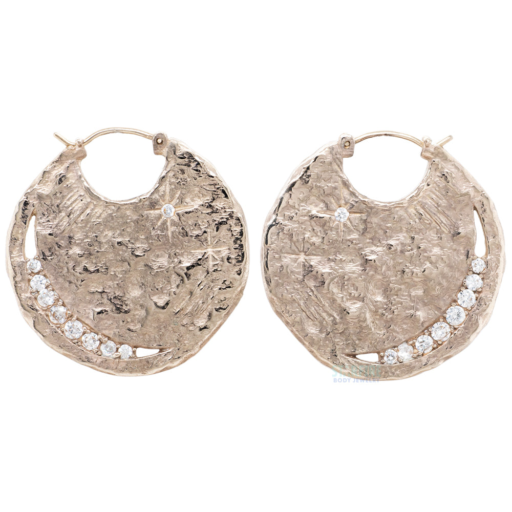 "Umbra" Earrings with CZ's