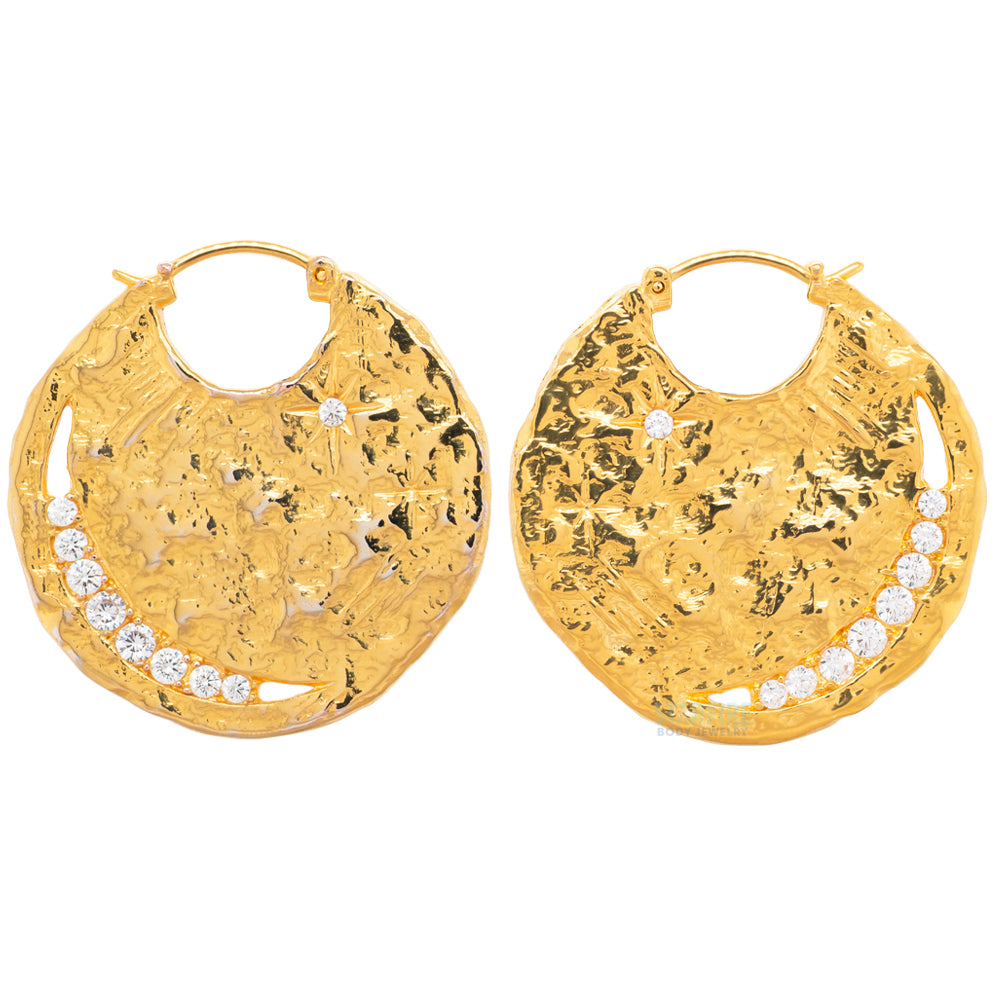 "Umbra" Earrings with CZ's