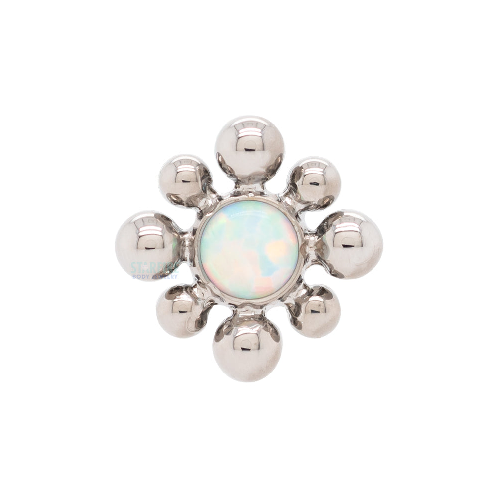 15HT 'Haute Couture Bijoux' Opal Bezel Threaded End
