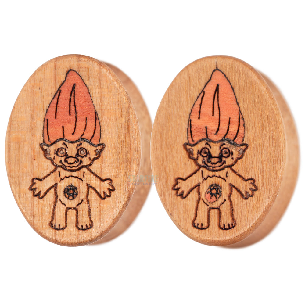 Troll Wood Oval Plugs