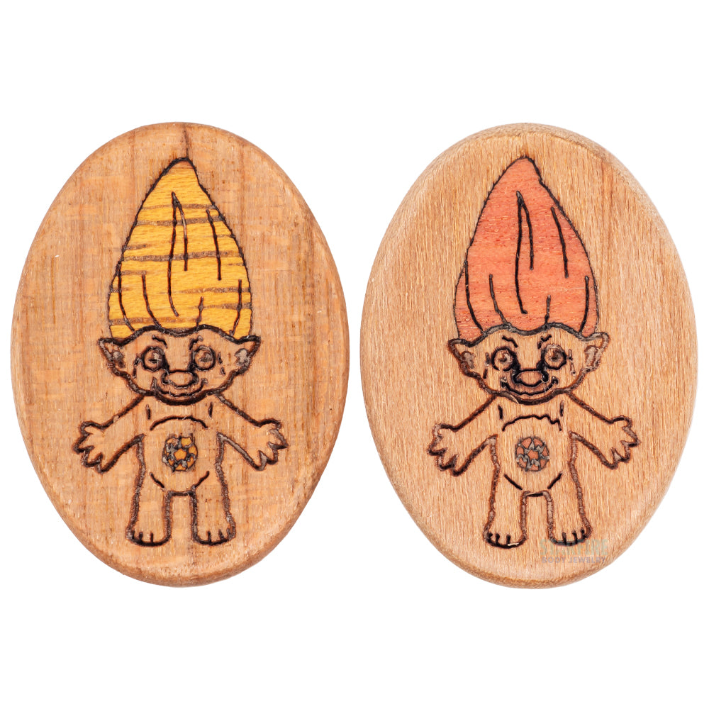 Troll Wood Oval Plugs
