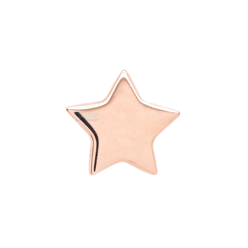 Star Threaded End in Gold & Platinum