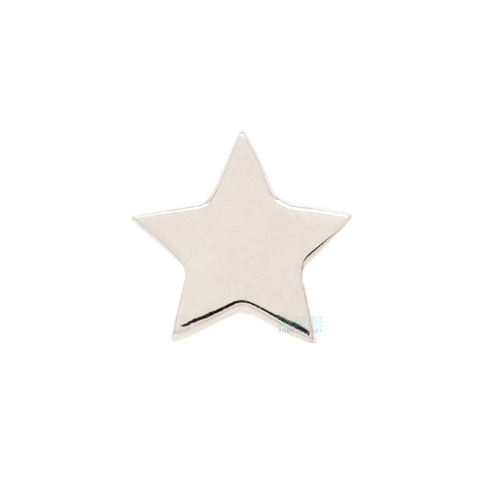 Star Threaded End in Gold & Platinum