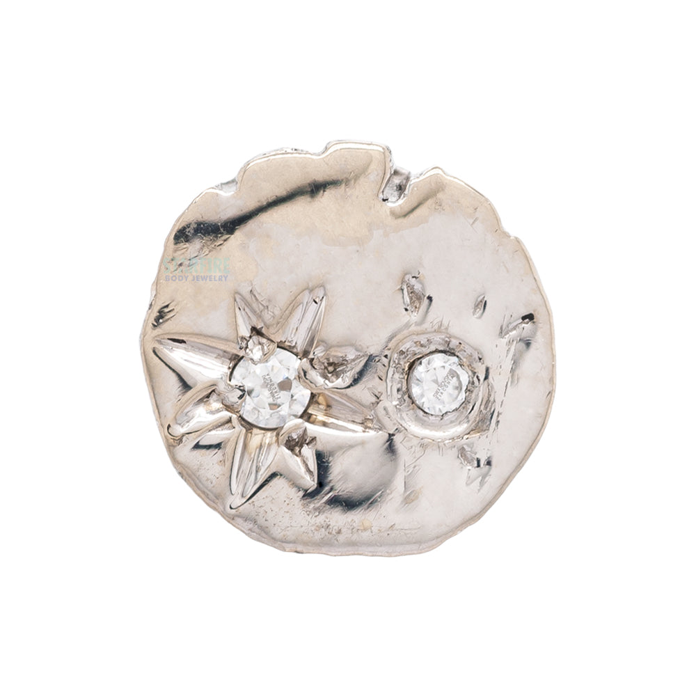 threadless: "Celestial" End in Gold with CZ's