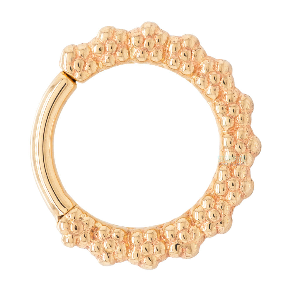 "Milo" Forward Facing Hinge Ring in Gold