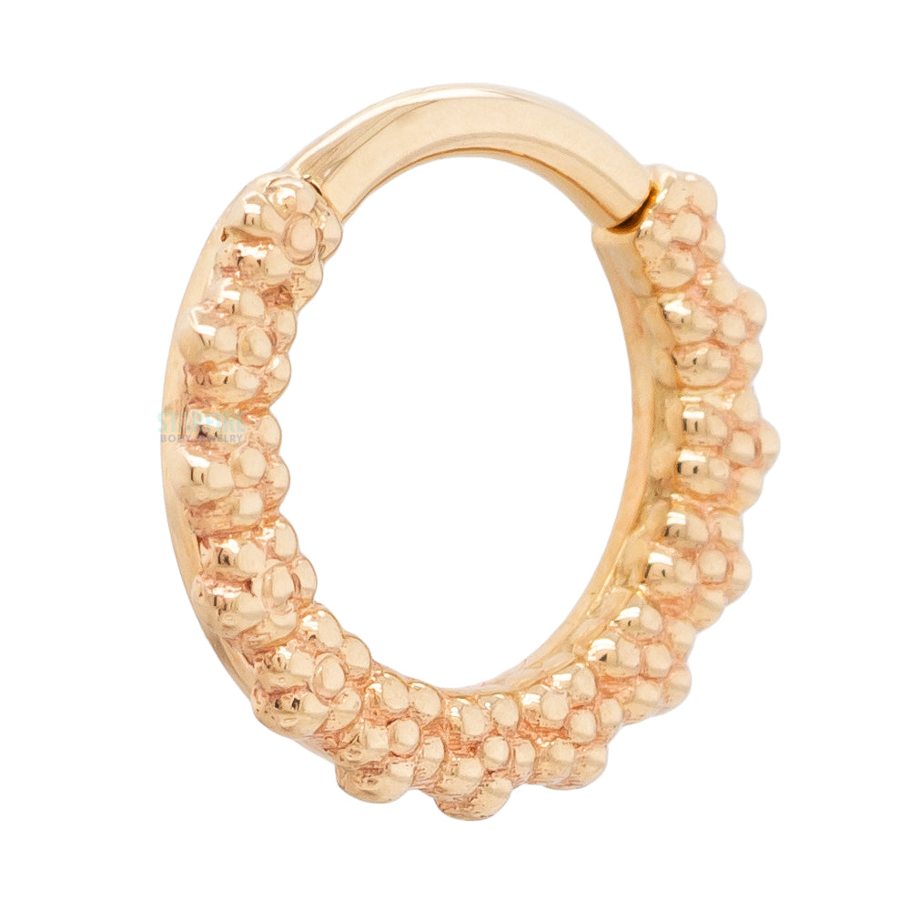 "Milo" Forward Facing Hinge Ring in Gold