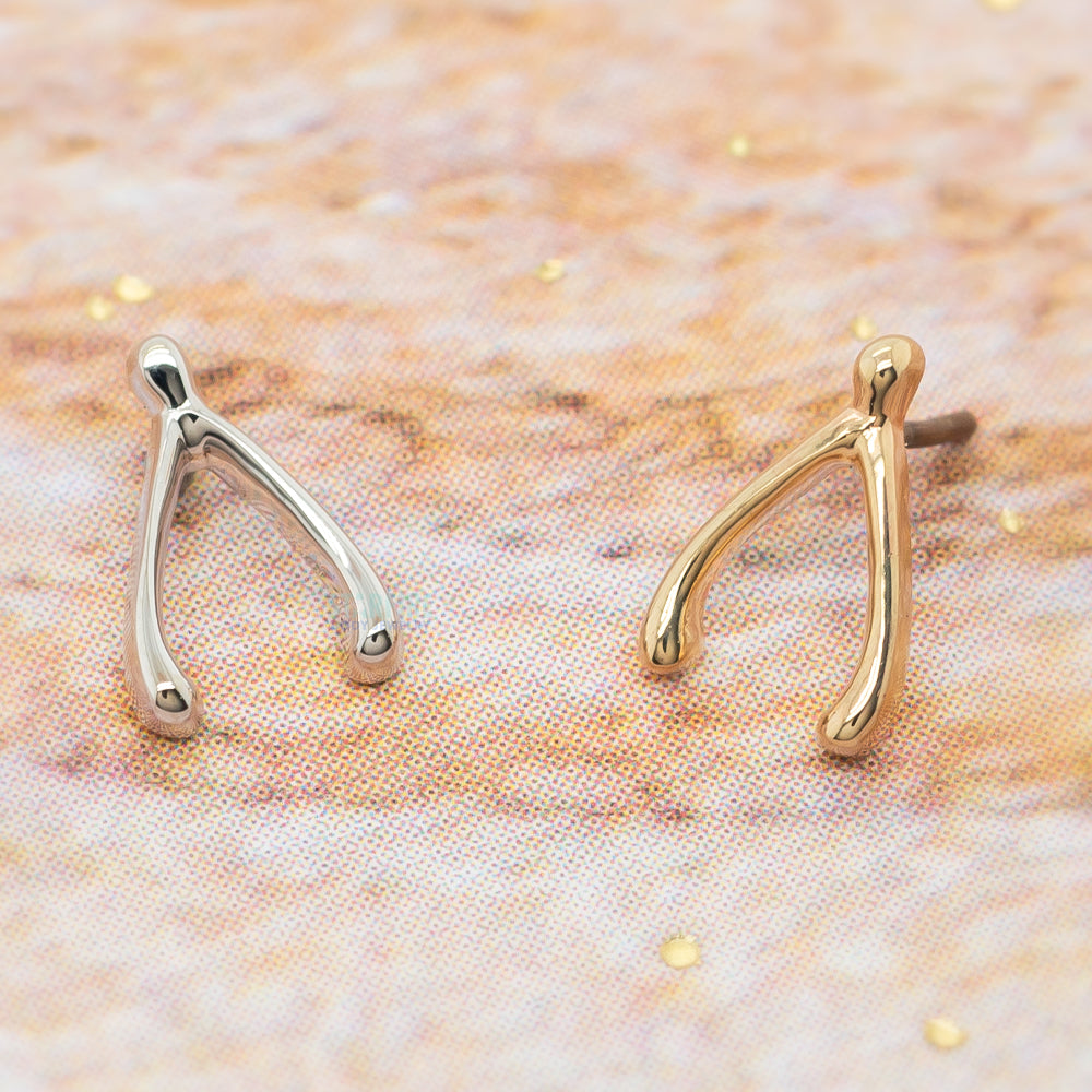 threadless: Wishbone Pin in Gold & Platinum