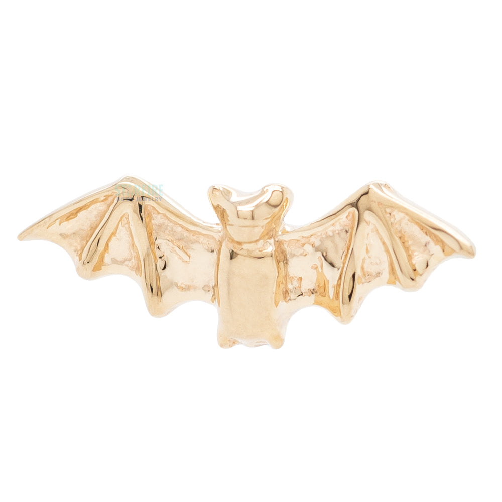 Bat Threaded End in Gold & Platinum
