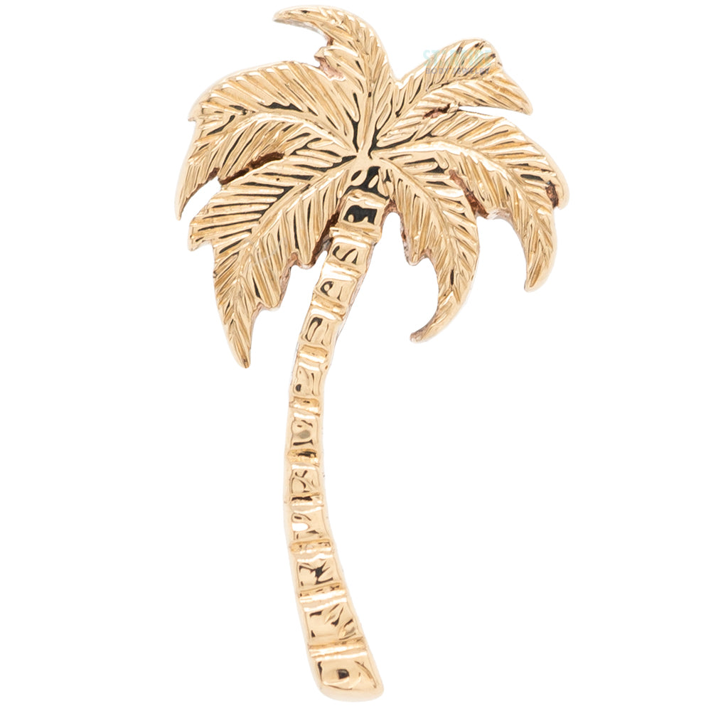 "Niki Palm Tree" Threaded End in Gold