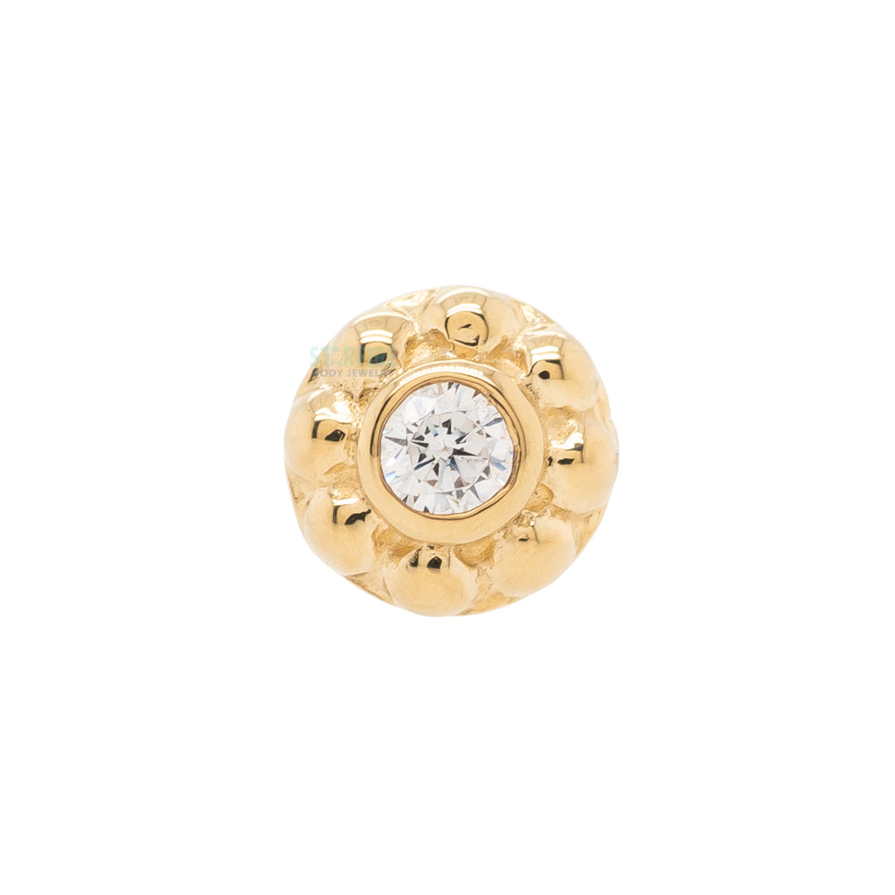 "Ipsa" Nostril Screw in Gold with 1.5mm Brilliant-Cut Gem