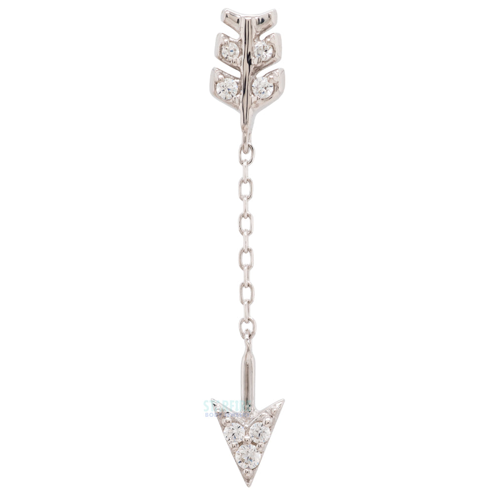 threadless: "Merida" Chain End in Gold with CZ's