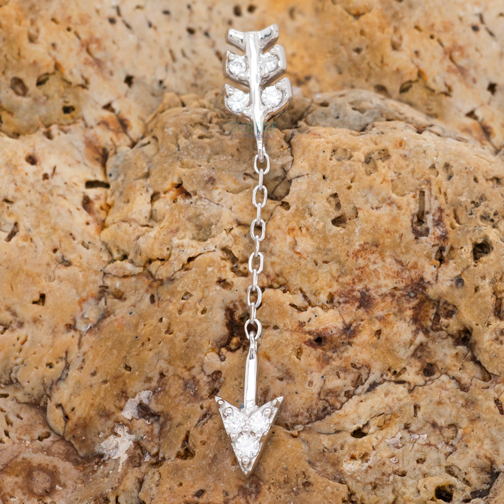 threadless: "Merida" Chain End in Gold with CZ's