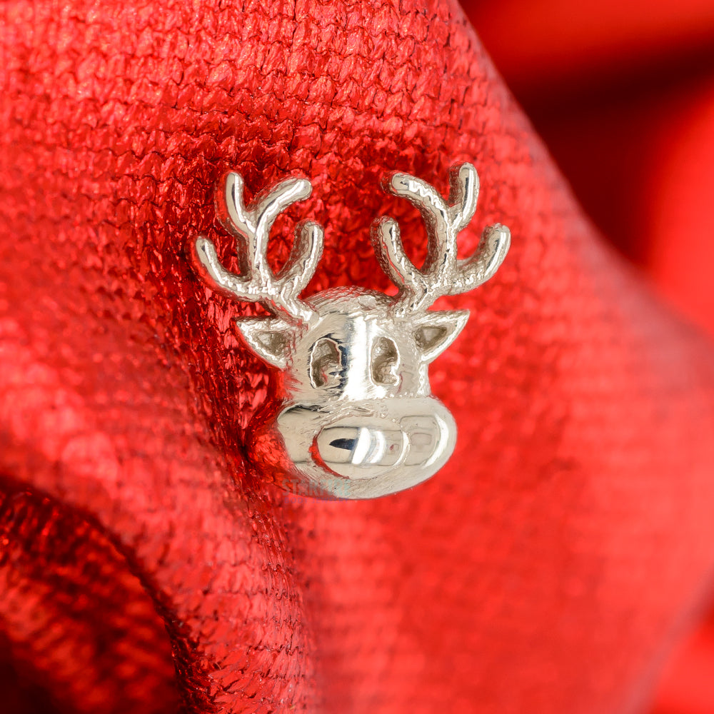 Reindeer Threaded End in Gold