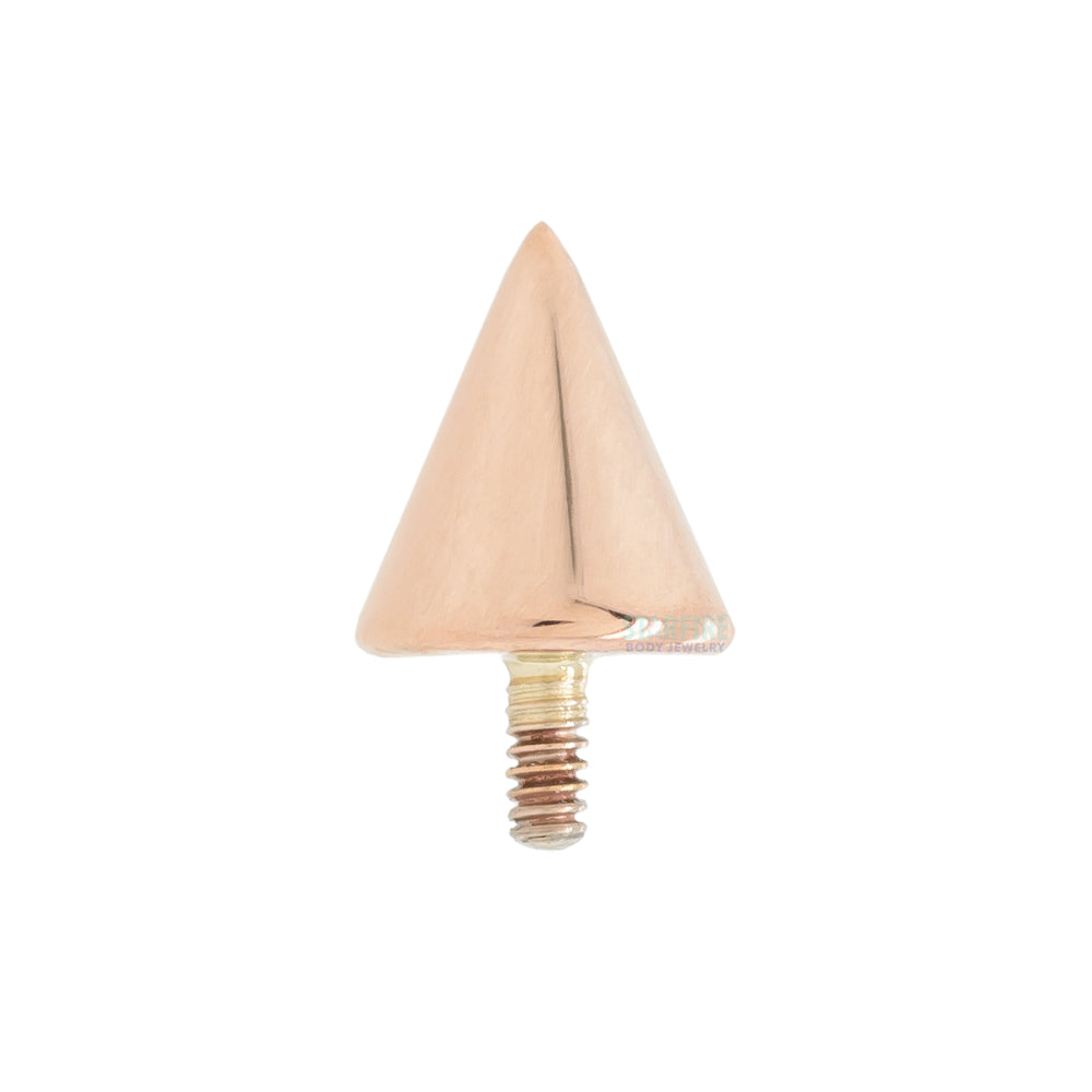 Cone Spike Threaded End in Gold