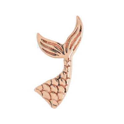Mermaid Tail Threaded End in Gold
