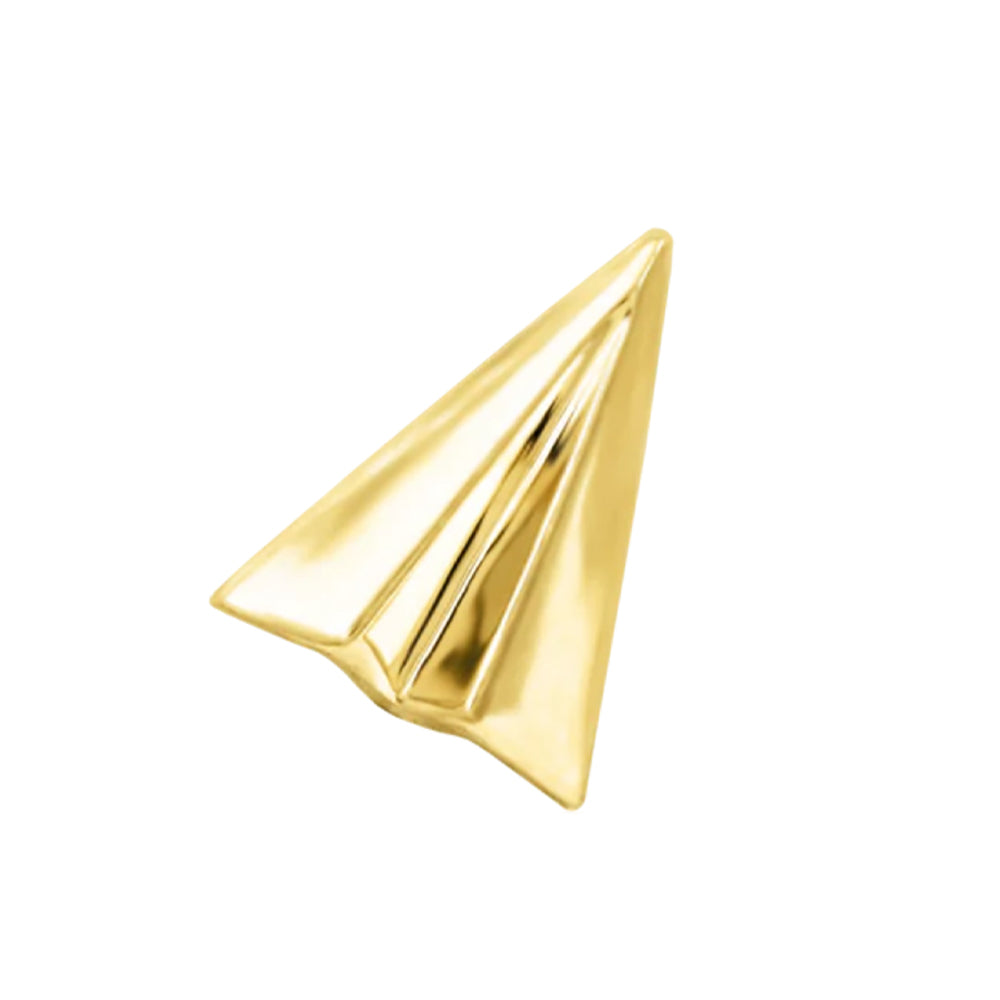 threadless: Paper Plane End in Gold