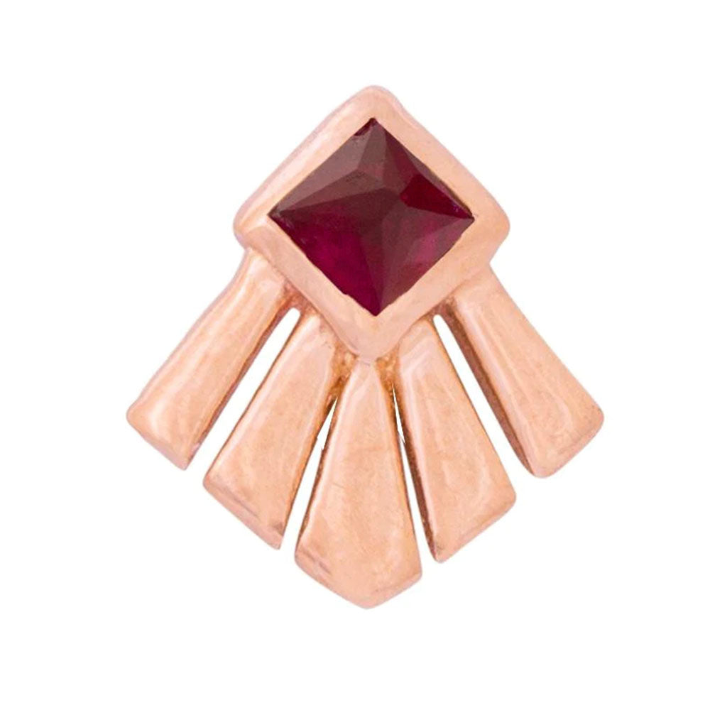 threadless: "Aurora" Pin in Gold with Gemstone