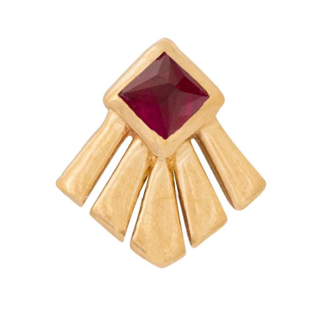 threadless: "Aurora" Pin in Gold with Gemstone