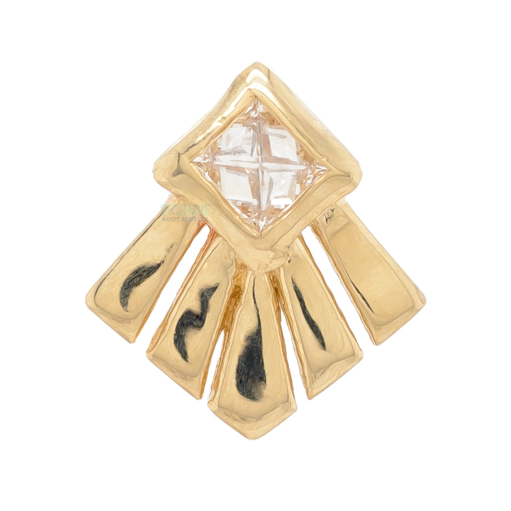 threadless: "Aurora" Pin in Gold with Gemstone