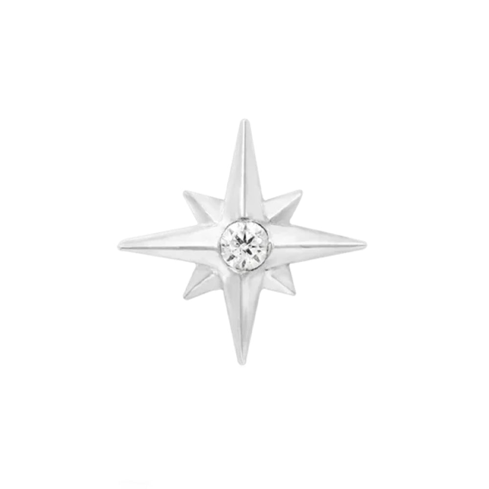 threadless: "Stella" End in Gold with CZ