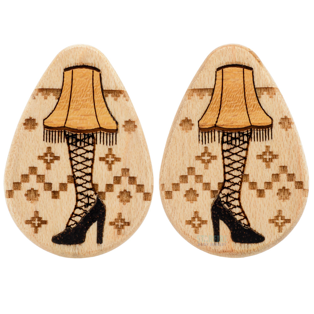 "Major Award" Wood Teardrop Inlay Plugs