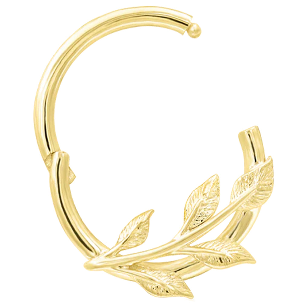 "Terra" Hinge Ring / Clicker in Gold