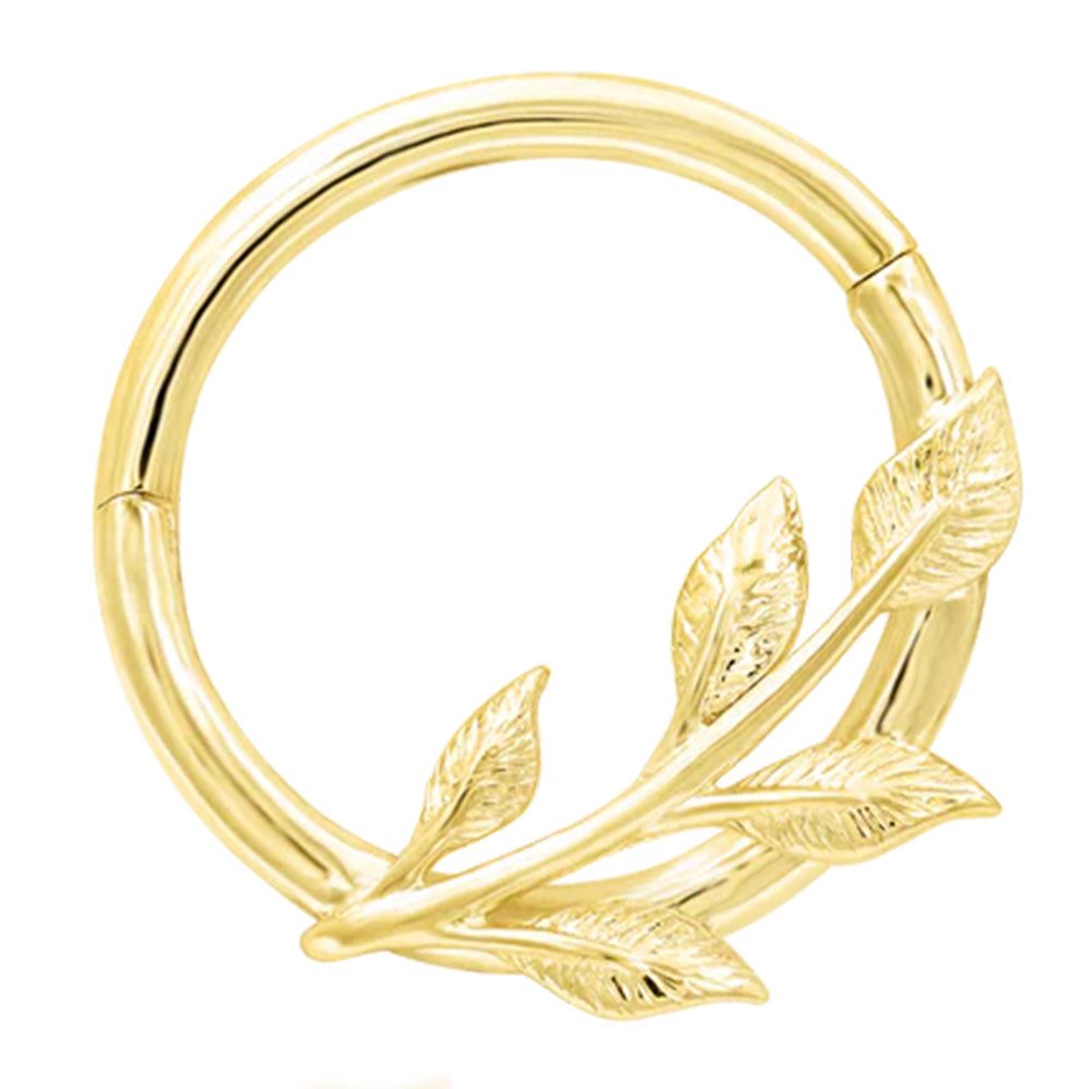"Terra" Hinge Ring / Clicker in Gold