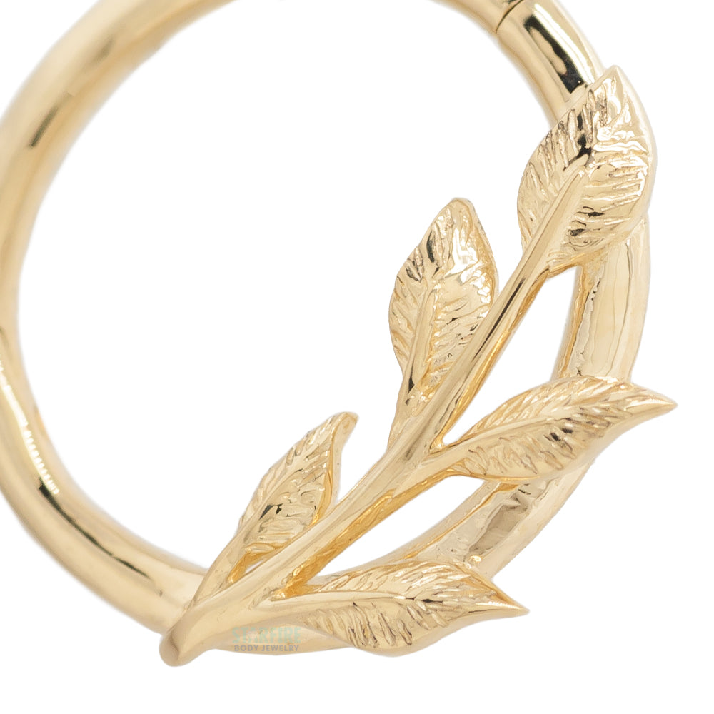"Terra" Hinge Ring / Clicker in Gold