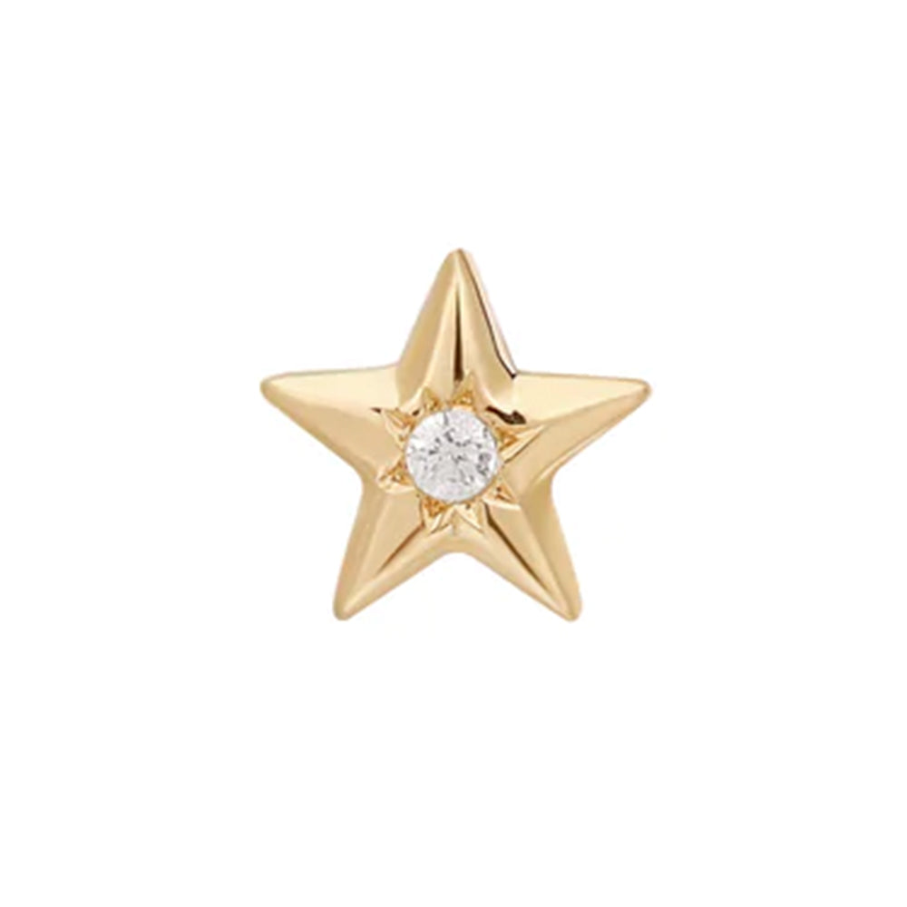 threadless: "Stellar" End in Gold with CZ
