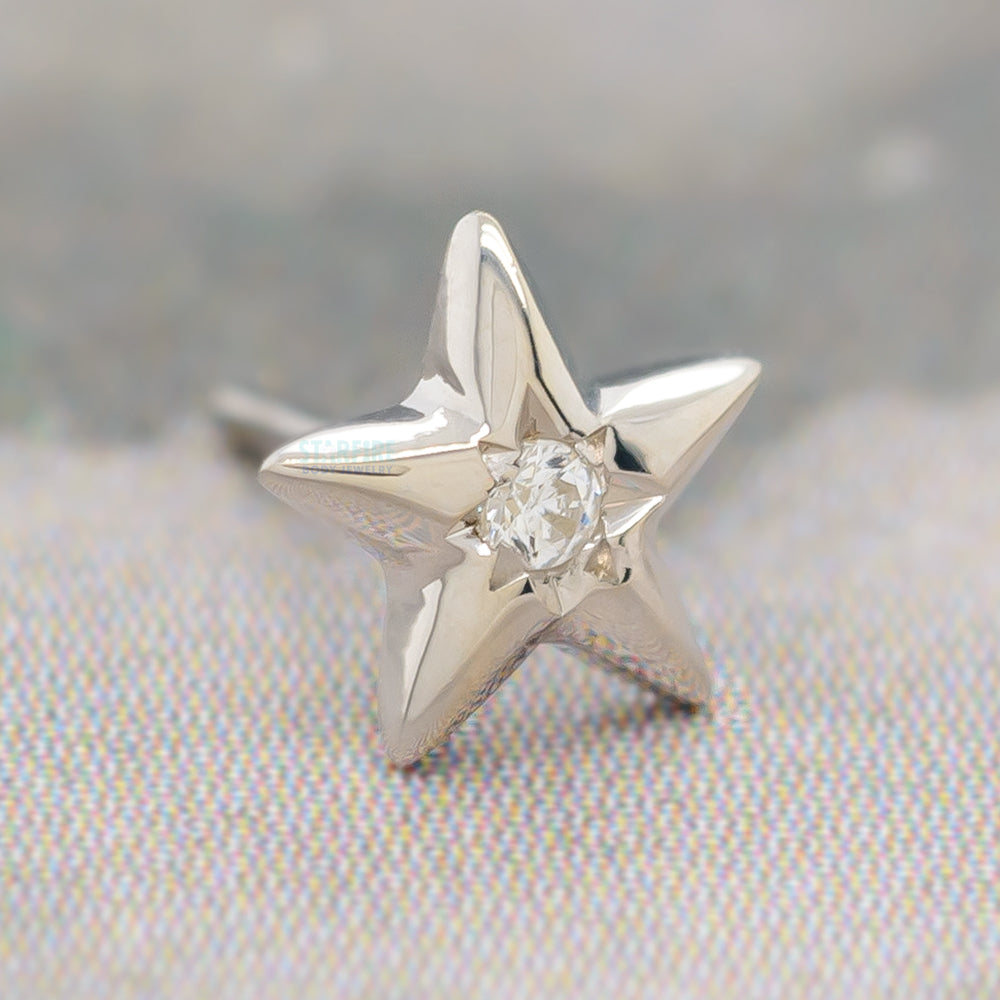 threadless: "Stellar" End in Gold with CZ