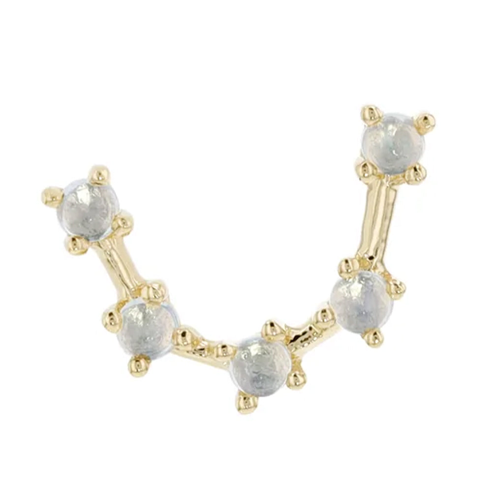 threadless: "Zodiac" End in Gold with Moonstone