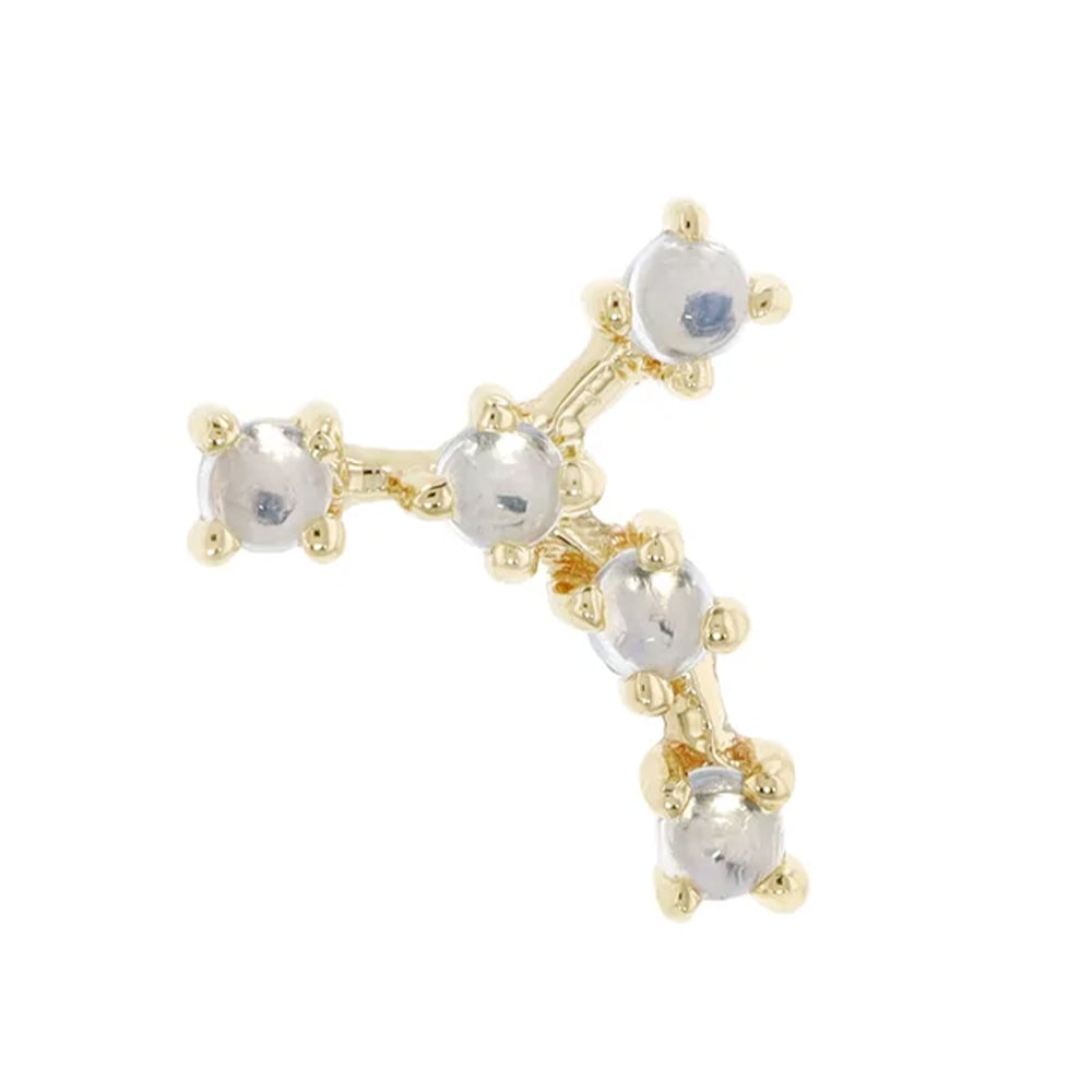 threadless: "Zodiac" End in Gold with Moonstone
