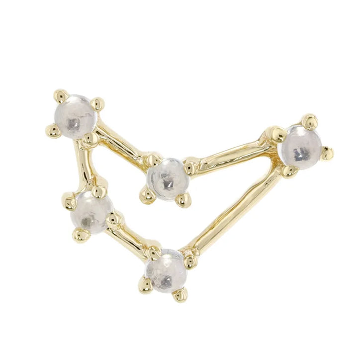 threadless: "Zodiac" End in Gold with Moonstone