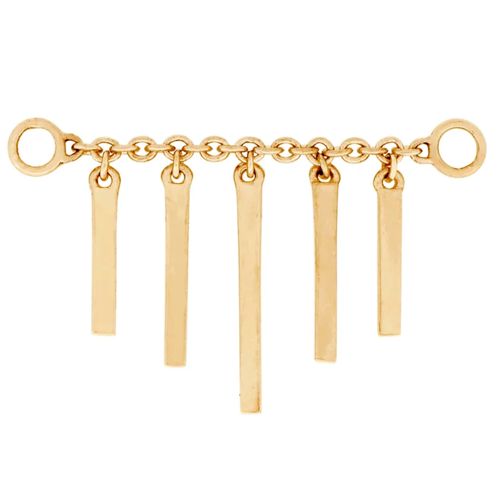 Chain with Dripping Gold Bars