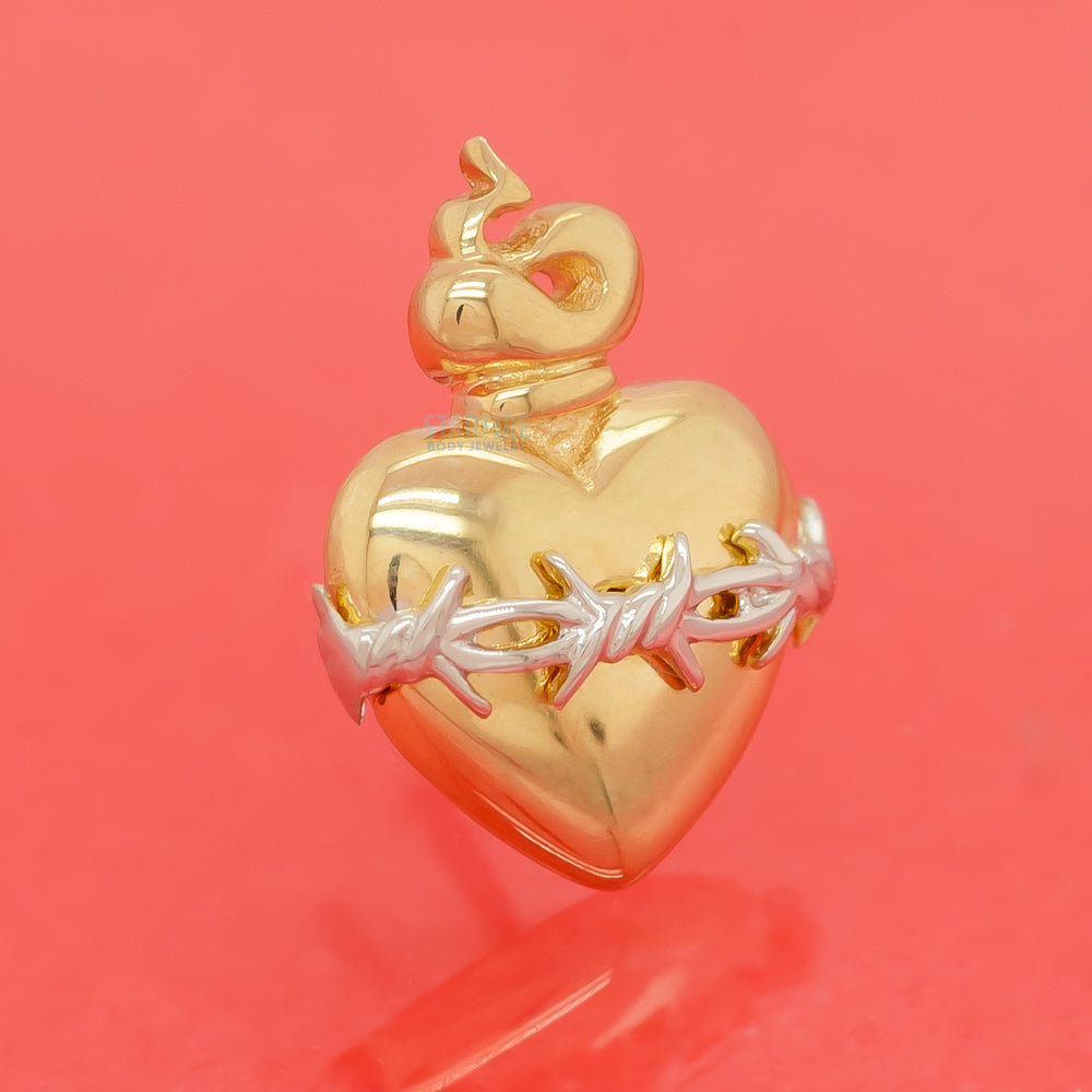 threadless: "Sacred Heart" End in Gold