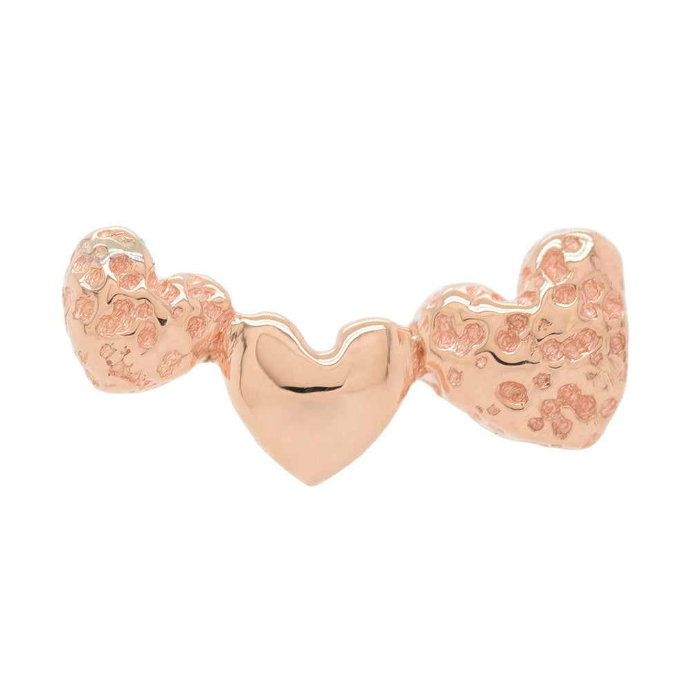 threadless: Triple Hearts End in Gold