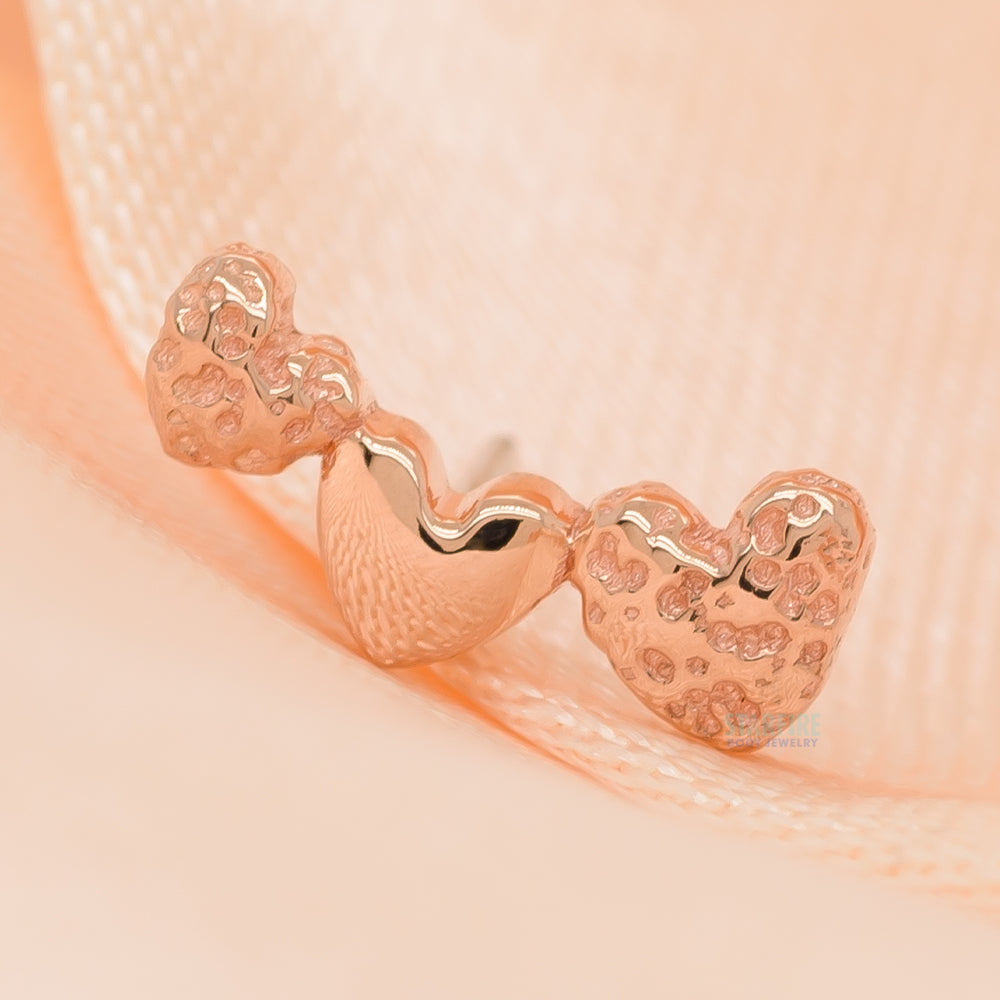 threadless: Triple Hearts End in Gold