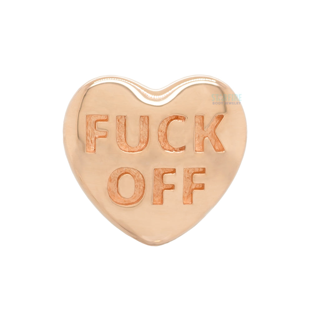 threadless: Valentine Conversation Hearts End in Gold