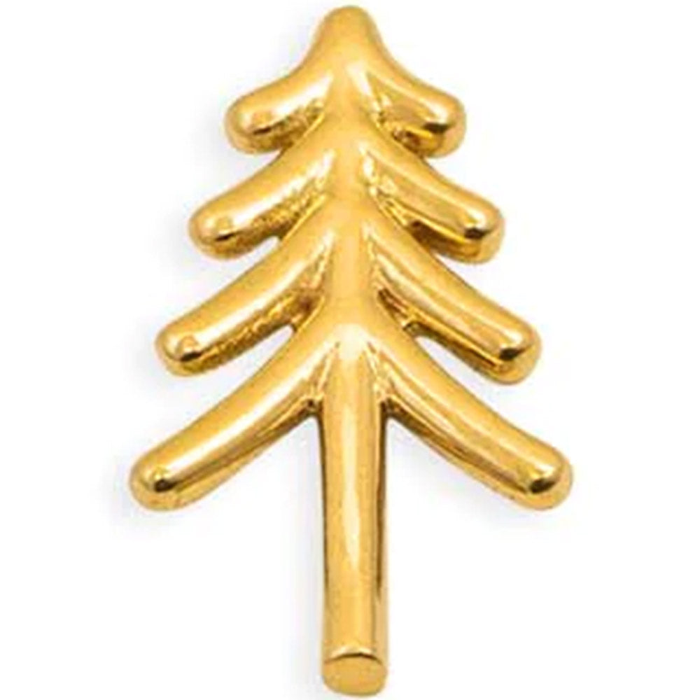threadless: "Evergreen" Pin in Gold