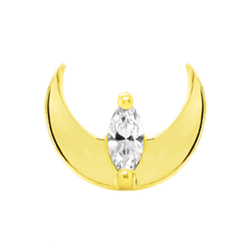 threadless: "Guardian Mercury" End in Gold with CZ