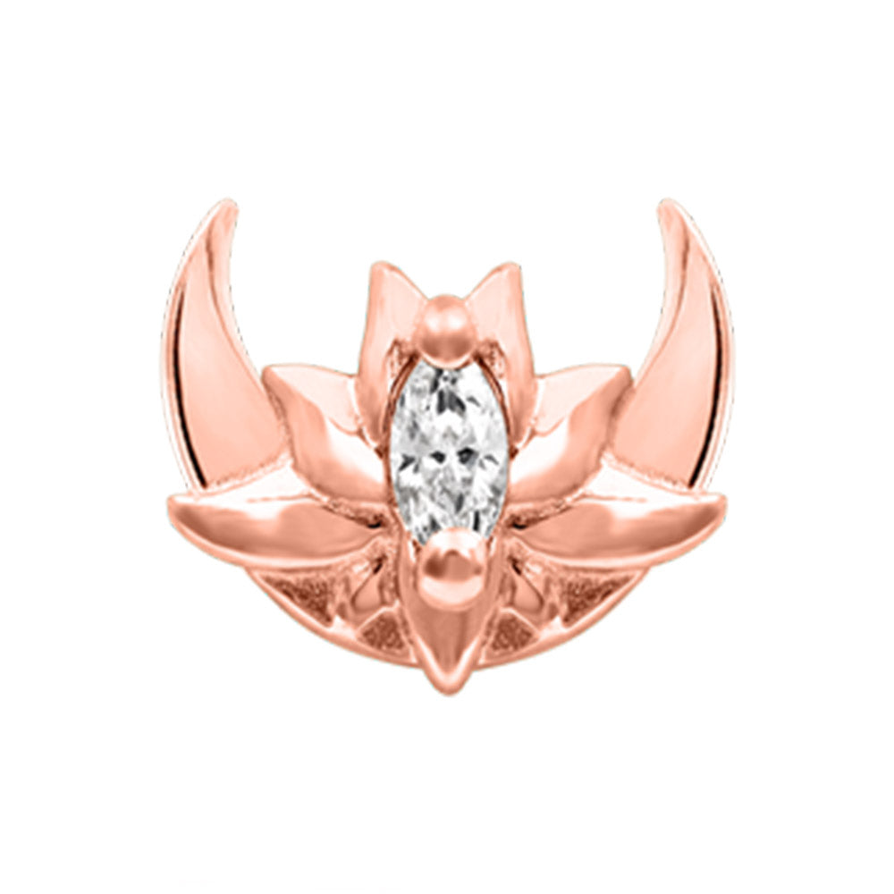 threadless: "Guardian Moon" End in Gold with CZ