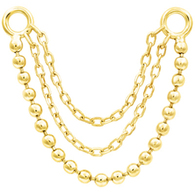 "Quinn" Chain Attachment in Gold