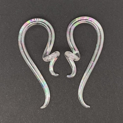 Glass Mini Coiled Snakes - UV Clear Pink