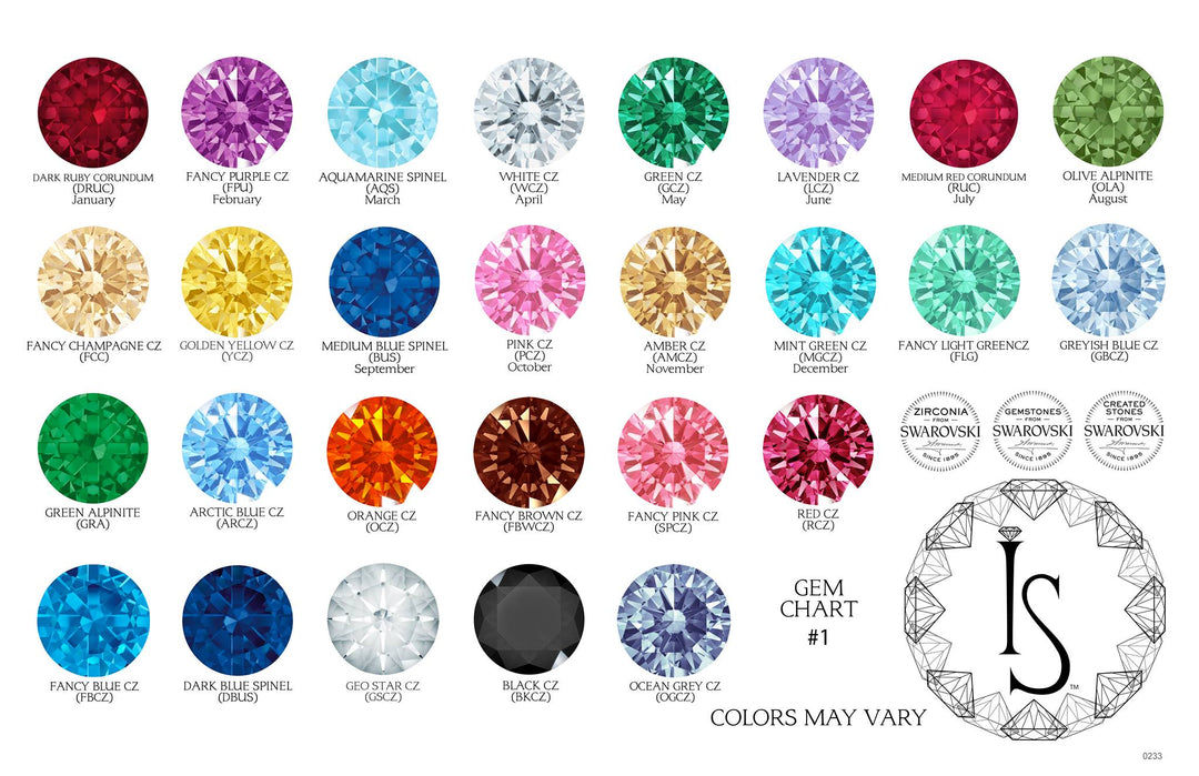 threadless: Marquise Fan with Round Faceted Gem End - custom color combos