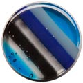 Glass Linear Plugs - Blue