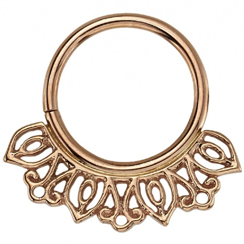 "Mini Azalea" Hinge Ring in Gold